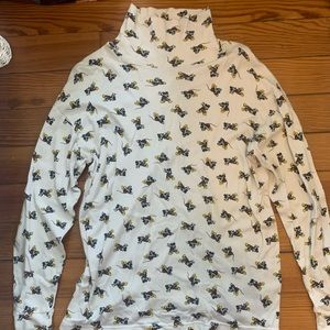 Vintage Disney Mickey Mouse Printed Turtleneck